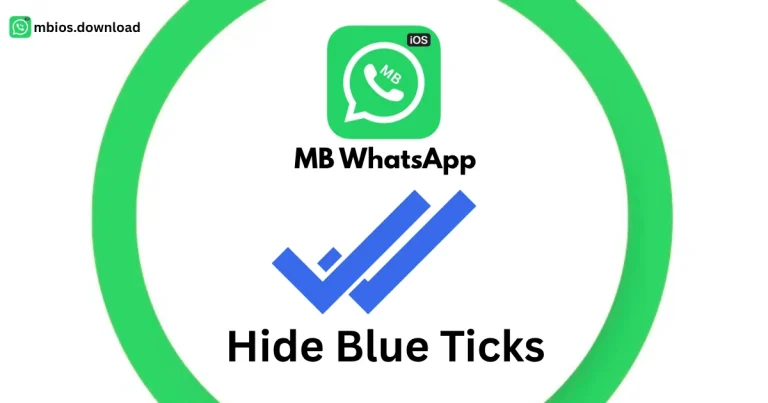 How to hide blue ticks in mbwhatsapp